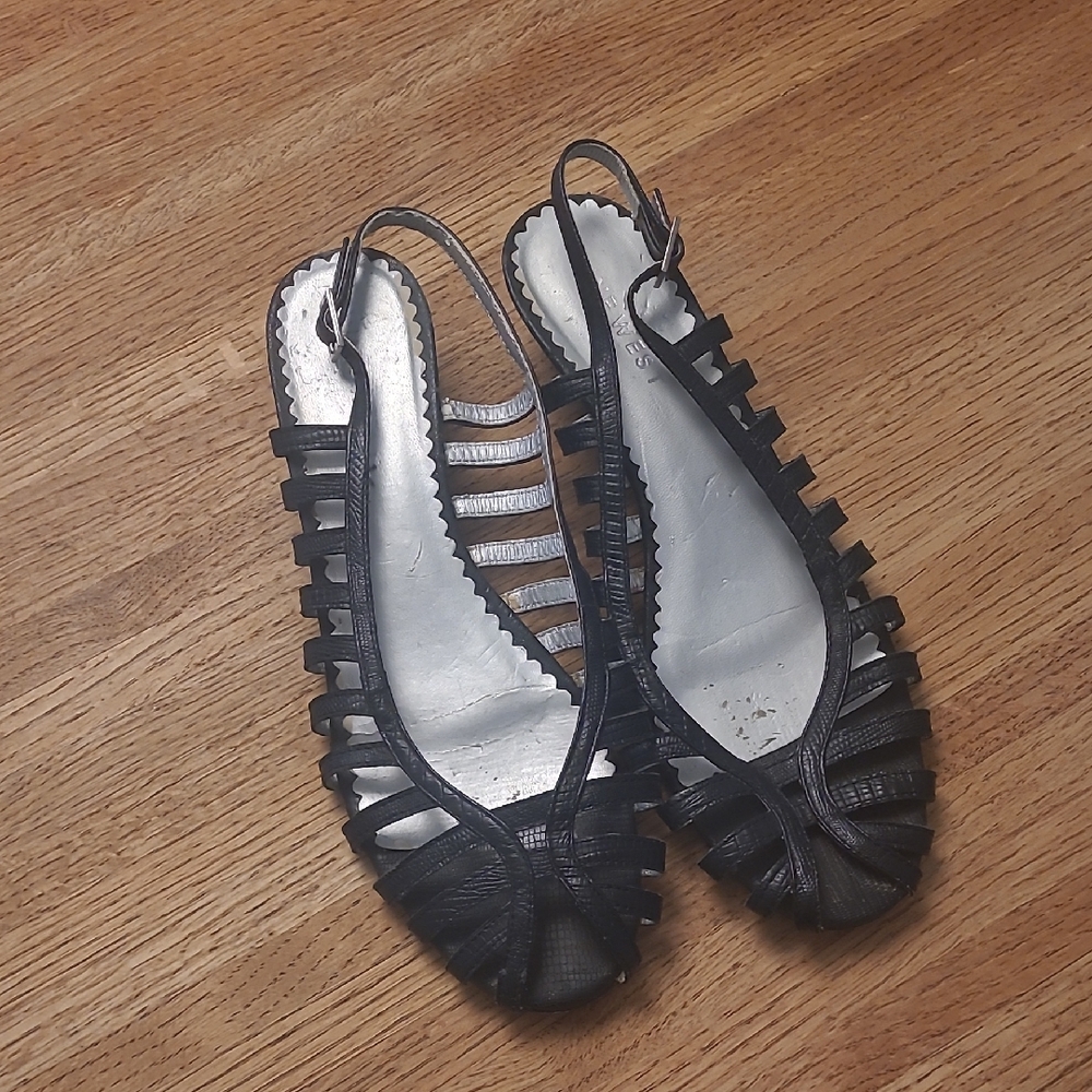 Nine West Black Women's Slingback Sandals